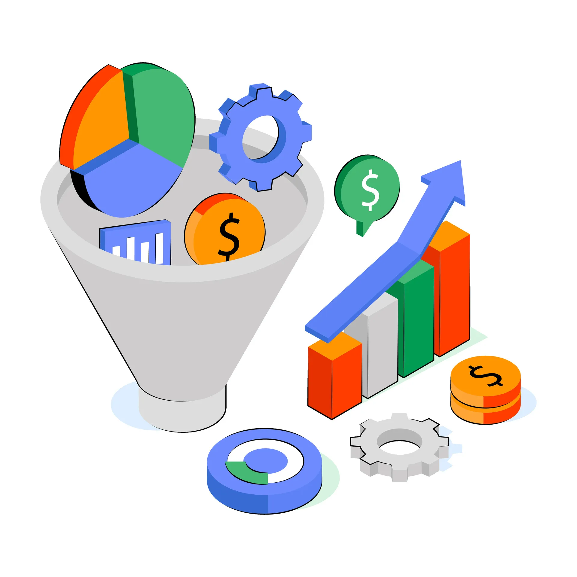 Team analysiert Performance Marketing Daten und Ergebnisse