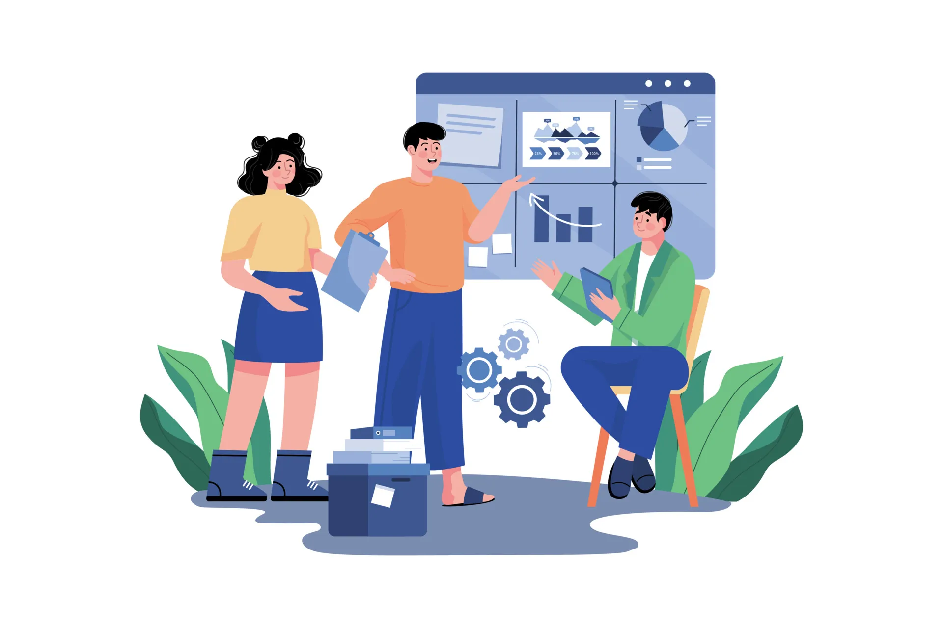 SEO Team analysiert Daten und entwickelt eine professionelle SEO Strategie