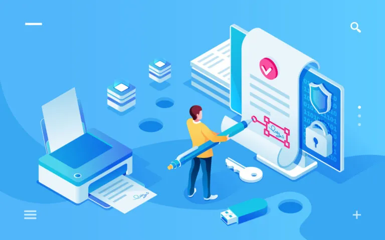Sichere digitale Dokumente und technische Website-Prozesse