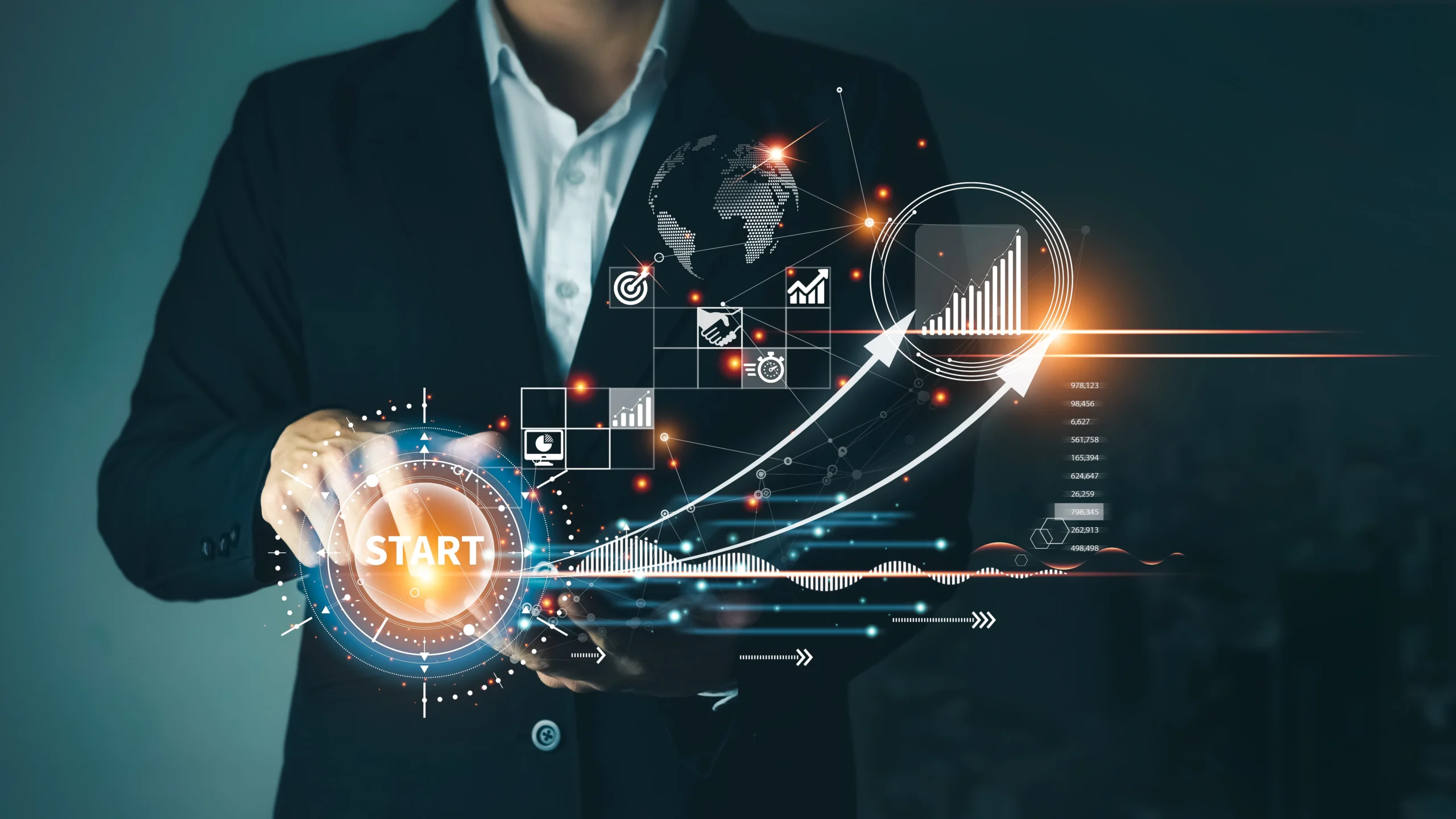 Digitale Strategie mit Wachstum, Zielsetzung und erfolgreicher Umsetzung