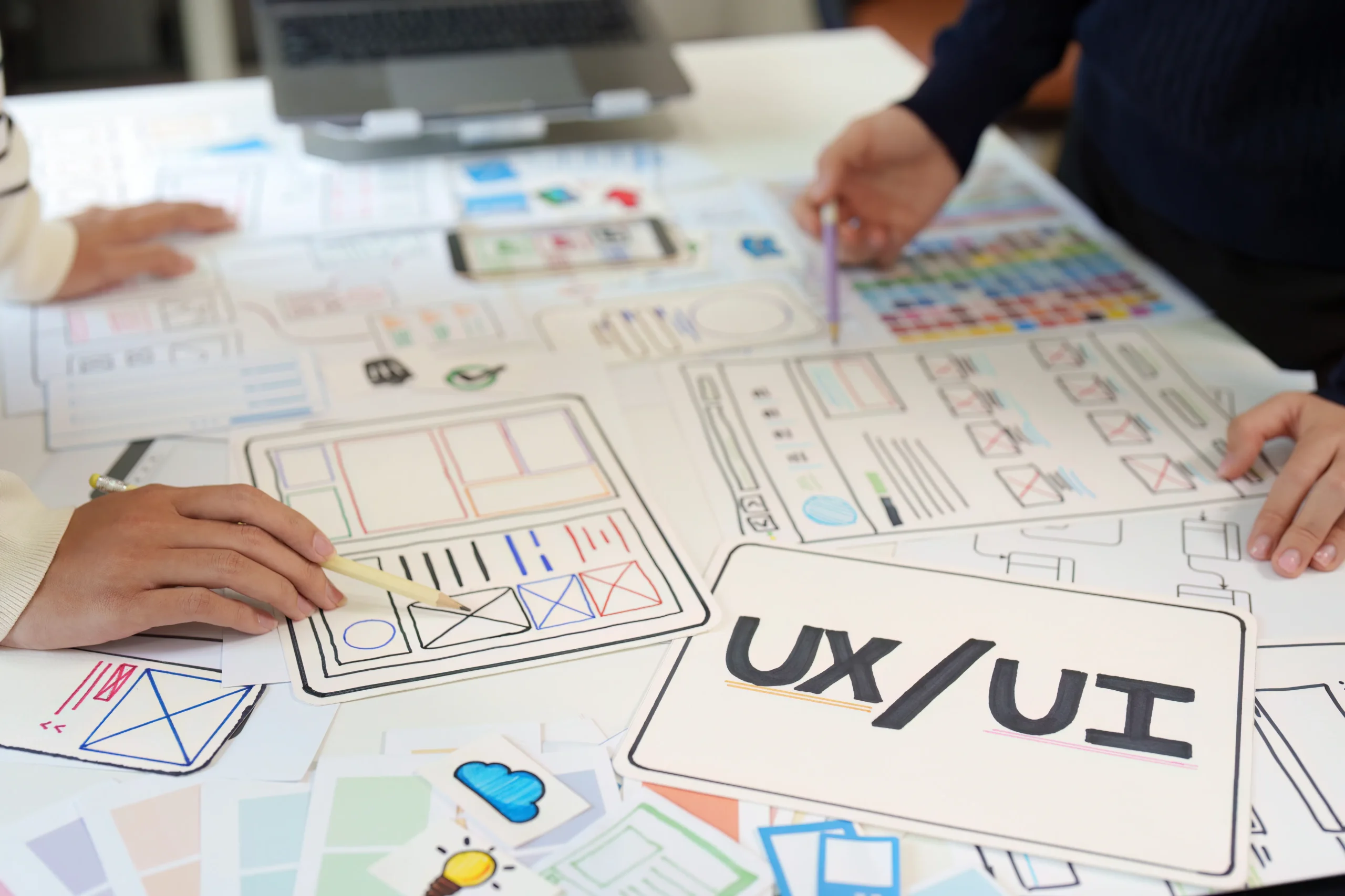 Mobile App Wireframe und UX Design