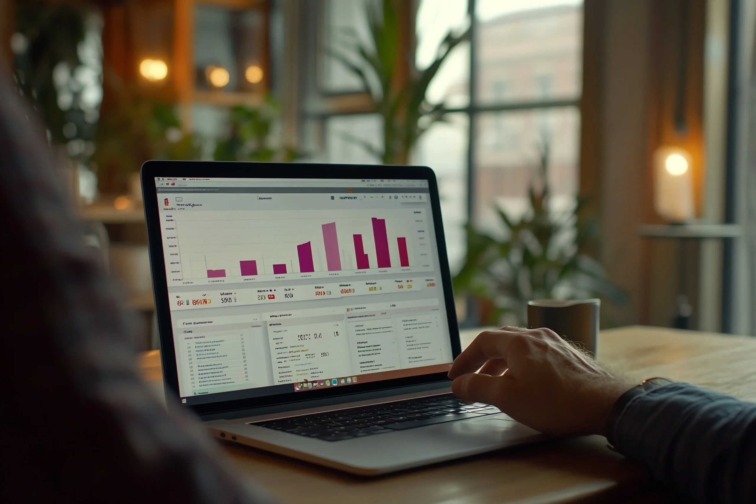 Google Ads Kampagnenanalyse auf einem Business-Dashboard