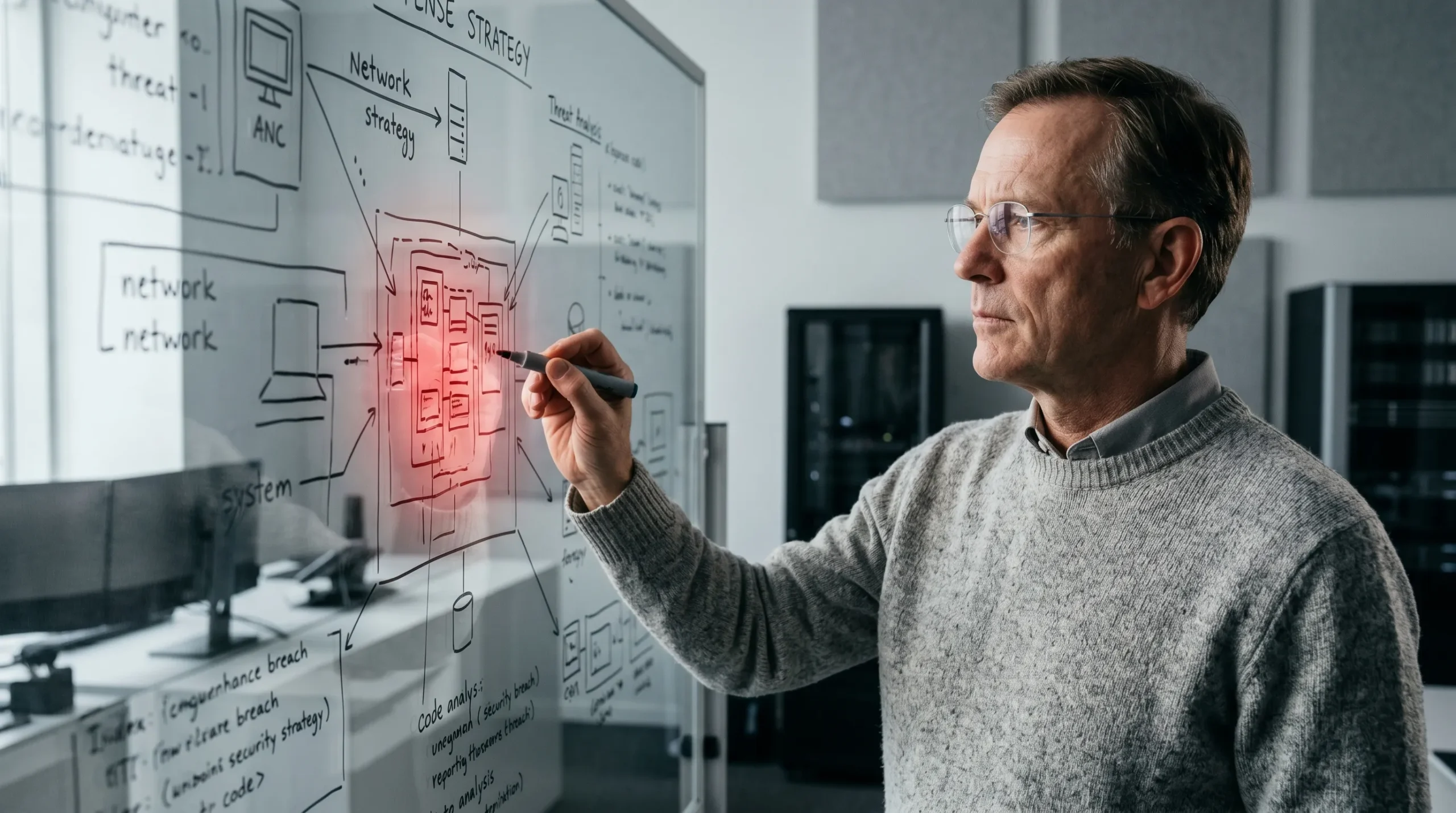 IT-Spezialist entwickelt technische Strategie und digitale Systemarchitektur